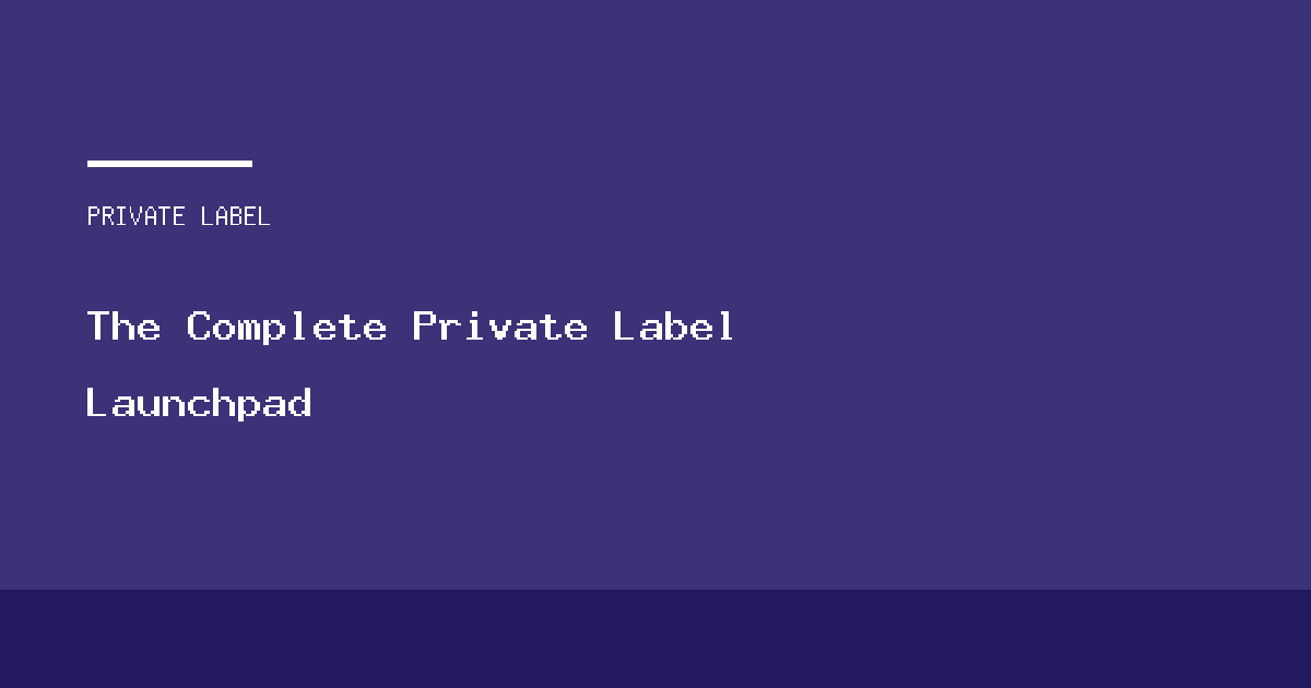 Blogs & Resources Amazon Saudi Arabia Private Label Launch